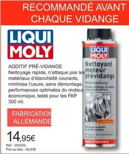 Autobacs Liqui moly - nettoyage rapid offre