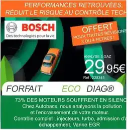 Autobacs Bosch - forfait eco diagr offre