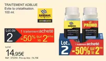 Autobacs Bardahl - traitement adblue offre