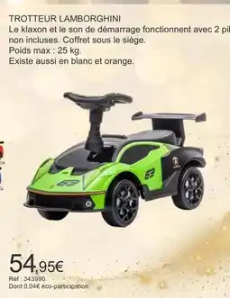 Autobacs Orange - trotteur lamborghini offre