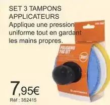 Autobacs Set 3 tampons applicateurs offre