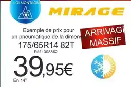 Autobacs Exemple de prix pour un pneumatique de la dimens 175/65r14 82t offre