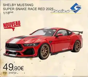 Autobacs Solido - shelby mustang super snake race red offre