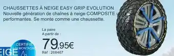 Autobacs Chaussettes à neige easy grip evolution offre