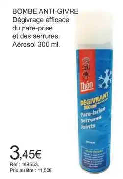 Autobacs Théo - bombe anti-gixre offre