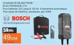 Autobacs Bosch - chargeur de batterie électronique c10 offre