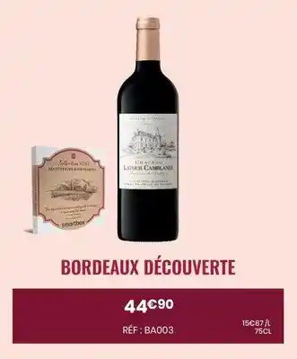 Nicolas Smartbox - bordeaux découverte offre