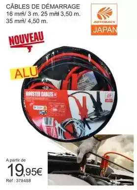 Autobacs Câbles de démarrage offre