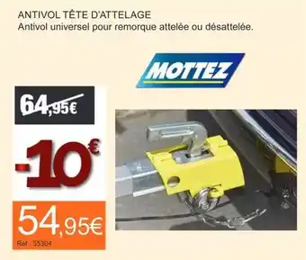 Mottez - antivol tête d'attelage