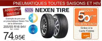 Nexen - example de prix pour un premium que nozen the de la dimension 205/55 r16 94v