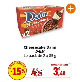 Coccimarket Cheesecake daim daim offre