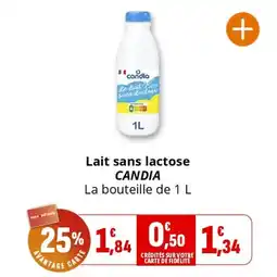 Coccimarket Lait sans lactose candia offre