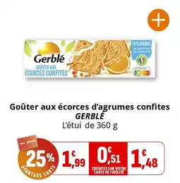 Coccimarket Goûter aux écorces d'agrumes confites gerblé offre