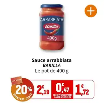 Coccimarket Sauce arrabbiata barilla offre