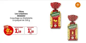 Coccimarket Pâtes les créatives panzani offre