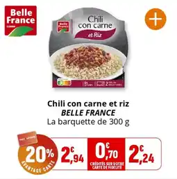 Coccimarket Chili con carne et riz belle france offre