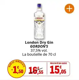 Coccimarket London dry gin gordon's offre