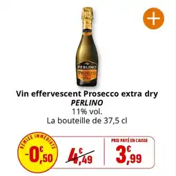 Coccimarket Vin effervescent prosecco extra dry perlino offre