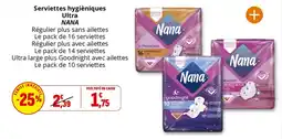 Coccimarket Serviettes hygièniques ultra nana offre