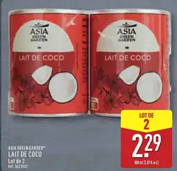 ALDI Asia green garden lait de coco offre