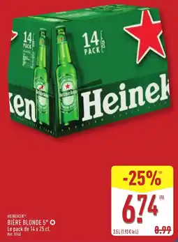 ALDI Heineken bière blonde 5° offre