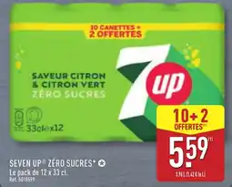 ALDI Seven up zéro sucres offre