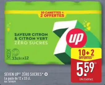 ALDI Seven up zéro sucres offre