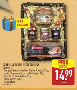ALDI Corbeille festive foie gras offre