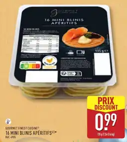 ALDI 16 mini blinis apéritifs offre