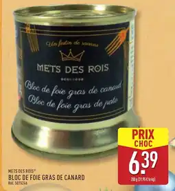 ALDI Bloc de foie gras de canard offre