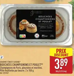 ALDI Bouchées champignons et poulet offre