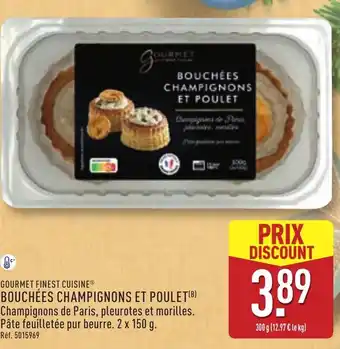 ALDI Bouchées champignons et poulet offre