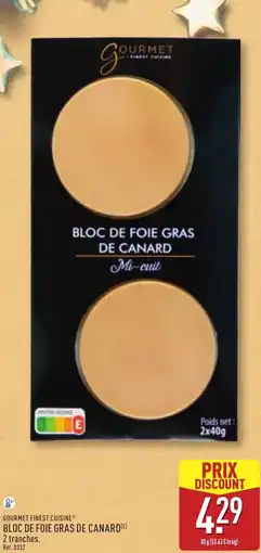 ALDI Bloc de foie gras de canard offre