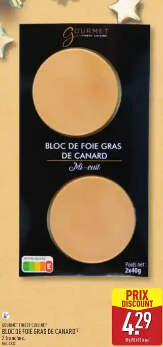 ALDI Bloc de foie gras de canard offre