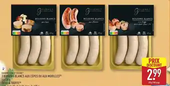 ALDI 3 boudins blancs aux cèpes ou aux morilles offre