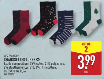 ALDI Chaussettes lurex offre