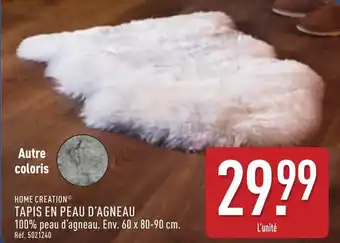 ALDI Tapis en peau d'agneau offre