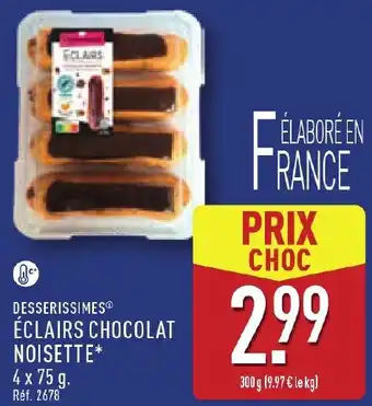 ALDI Éclairs chocolat noisette offre