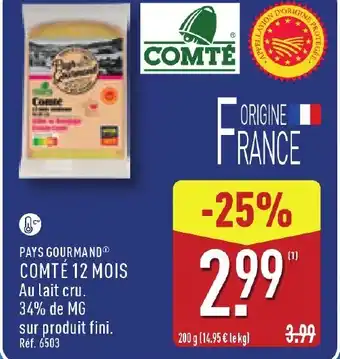 ALDI Comté 12 mois offre