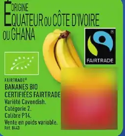 ALDI Fairtrade bananes bio certifiées fairtrade offre