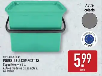 ALDI Home creation poubelle à compost offre