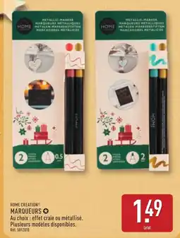 ALDI Home creation marqueurs offre