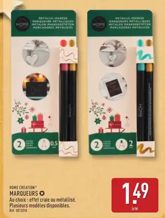 ALDI Home creation marqueurs offre