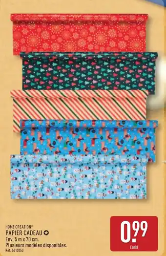 ALDI Home creation papier cadeau offre