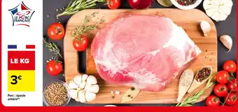 Carrefour Porc : épaule entière offre