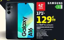 Auchan Smartphone samsung a16 4g 128go offre