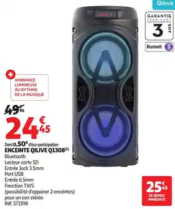 Auchan Enceinte qilive q1308 offre