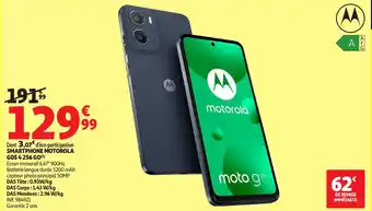 Auchan Smartphone motorola go5 4 256 go offre