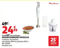 Auchan Mixeur plongeant dd552110 offre