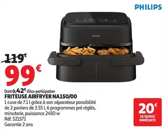 Auchan Friteuse airfryer na150/00 offre